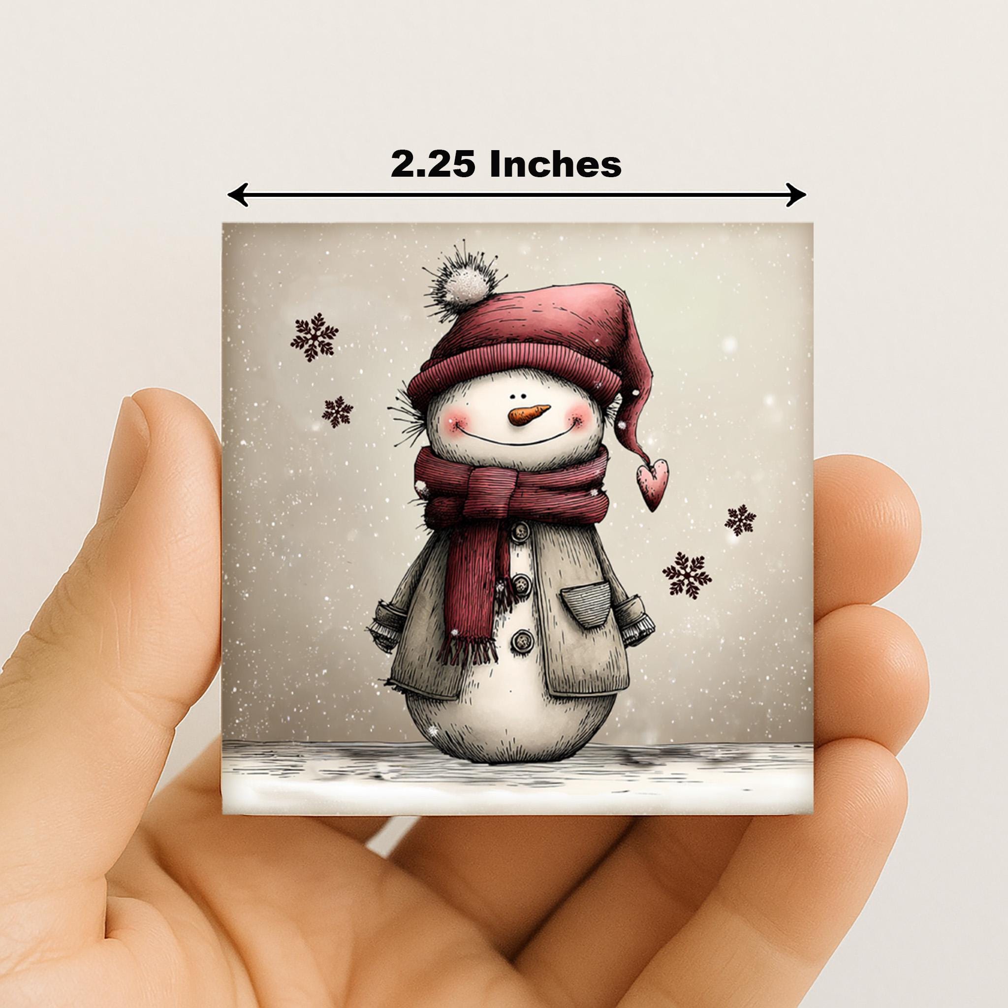 Winter Whimsy Christmas Magnet Set | Handmade Holiday Fridge Decor ...