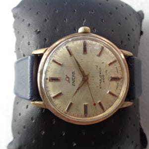 Vintage Enicar Star Jewels Men&#39;s Watch: Swiss Made Manual Wind Wristwatch