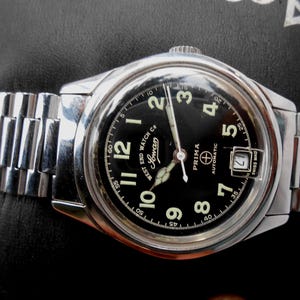 Vintage West End Watch Co. Automatic Watch: Swiss Made Arabic Numerals