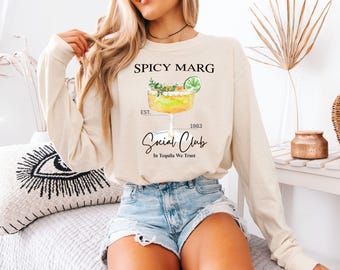 Spicy Margarita Comfort Colors Shirt: Bartender Gift, Tequila Lover Tee