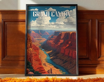 Grand Canyon Poster: Arizona Landscape Art Print