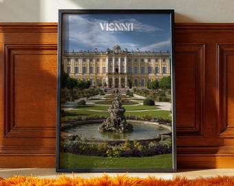 Schönbrunn Palace Print: Vienna Baroque Architecture, Austria