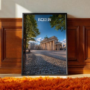 Berlin Germany Poster – European City Wall Art, Historic Architecture Print, Urban Travel Photography, Germany Decor