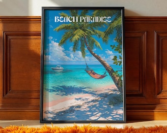 Seychelles Beach Print: Tropical Island Paradise Wall Art