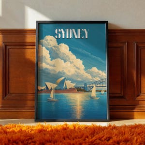 Sydney Opera House Print: Modern Architecture, Coastal Australia