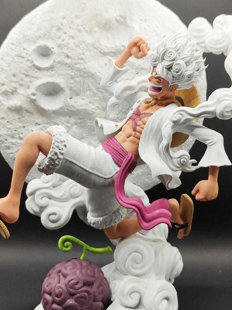 Luffy Gear 5 One Piece Figure – 3D Resin 25 Cm – Hand-painted ...