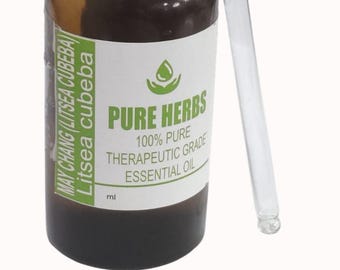 May Chang (Litsea Cubeba) Pure & Natural Therapeutic Grade ätherisches Öl Glas