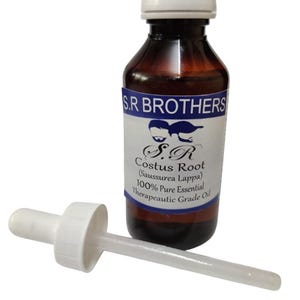 Aceite esencial de Saussurea lappa, raíz de Costus, 100% puro y natural