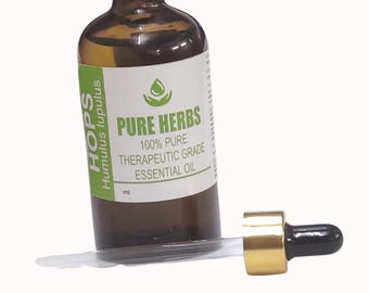 Huile essentielle pure et naturelle de houblon (Humulus lupulus) de qualité thérapeutique