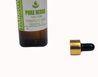 Yarrow (Achillea millefolium L.) Pure & Natural Therapeutic Grade Essential Oil Glass
