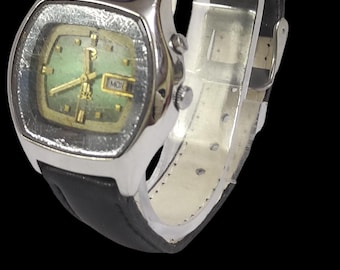Vintage Automatic Movement Analog Date Dial Wrist Watch For Men EM2-R