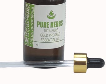 Key Lime (Cold Pressed) (Citrus aurantiifolia Pure & Natural Therapeutic Grade ätherisches Öl Glas