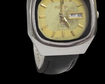 Vintage Automatic Movement Analog Date Dial Wrist Watch For Men EM5
