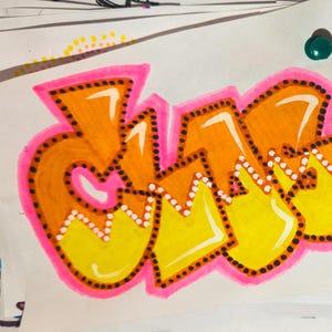 Klassisch (Maßgeschneidertes Graffiti - Individuelles Graffiti - Handgezeichnet)