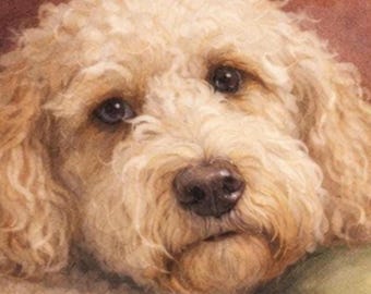 Moody Watercolor Dog Portrait | Printable Wall Art (Digital Download)