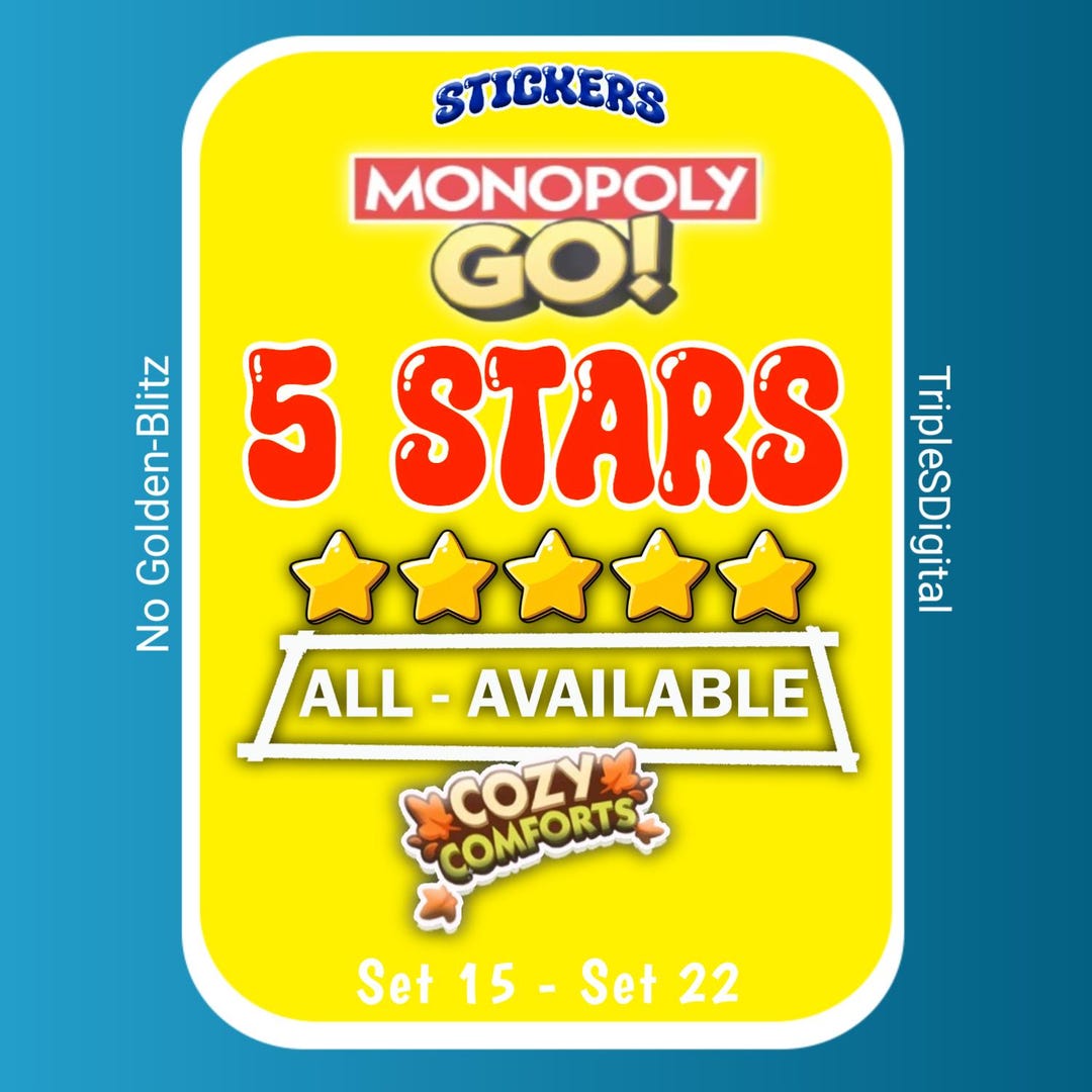 Mogo 4 Star Stickers 3 Pieces per Order