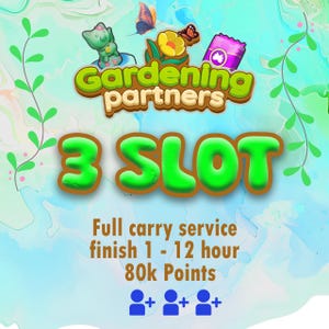 3 Slot Gardening Partners - MONO_POLY_GO Partner Event full Carry Service 80k Point!!!