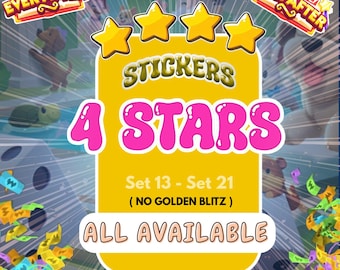 Monopoly Go 4-Star Stickers | Ever After Album (Set 13-21)