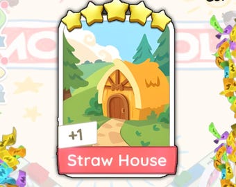 Monopoly_Go - Maison en paille - Stickers 5 ÉTOILES [Set 24] Ever After Special mogo !!!