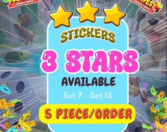 Monopoly_Go - 3 STARS Stickers 5 pcs All Available