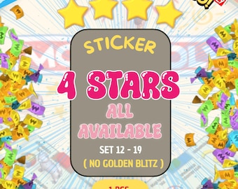 Monopoly Go 4 star All Available 1 pcs No Golde Blitz