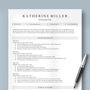 ATS-Friendly Resume Template | Proffesional and clear Resume, editable in MS Word And Google Docs | 1 & 2 page version