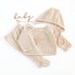 Melva reviewed Homecoming baby set, newborn outfit,knitted sweater, cap and leotards , newborn clothes, Newborn.