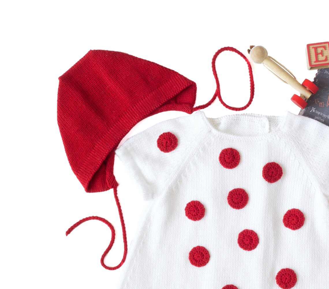 Knit baby dress set baby dress outfit dress baby Etsy