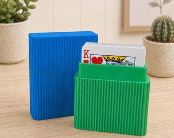 Playing Card Deck Protector | Card Storage Organizer | Tabletop Card Holder | Gift for Card Players