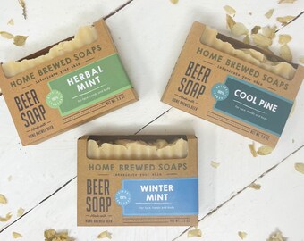Soap Gift, Mens Soap, Gifts for Men who have everything, Boyfriend Gift, Handmade Soap, Palm Free Soap, Beer Soap, Vegan Soap Gift, Unique