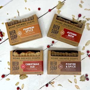 Holiday Soap Gift, Spice Soap, Beer Lover Gift, Soap for Men Who have Everything, Mens Soap,  Gifts soap, handmade soaps, Warming Soap