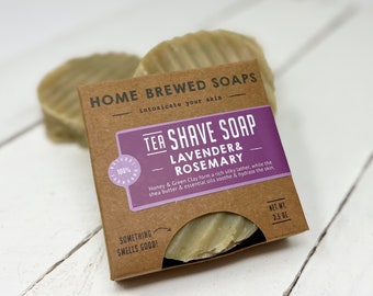 Miscut Homemade Soap Bar for Shaving, Natural Shaving Soap, Zero Waste Shaving, No Waste Soap for Women, Green Tea Artisan Soap for her Shav