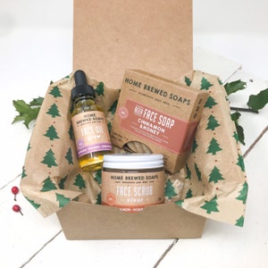 Christmas Gifts for Her, Gifts for Women, Self Care Gift Box, Face Care Gift Set, Face Care Natural, Face Soap Bar, Face Scrub, Face Oil