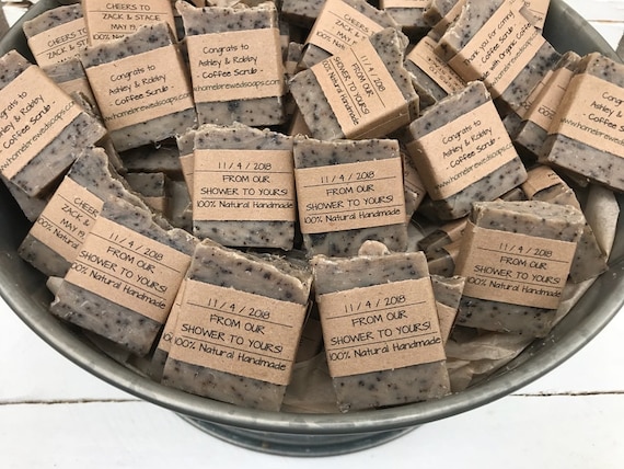 Coffee Favors for Shower, Bridal Shower Favors for Coffee Lovers, Rustic Favor for Shower, Rustic Bridal Shower Soap Favors, Coffee Soap