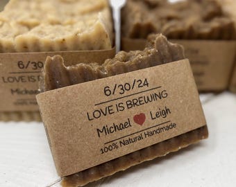 BEER Soap Wedding Favors, Love is Brewing Soap Favors, Wedding Favor Soap for BEER Lovers, Beer Soap Favors for Guests, Wedding Favor Soaps