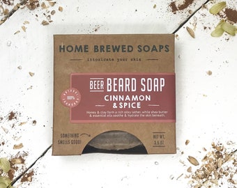 Homemade Soap for Beards, Beard Care, Beard Wash, Beard Soap Bar, Beard Gift, All Natural Soap for Men, Beer Soap, Man Soap, Beer Lover Gift