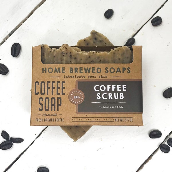 Coffee Soap, Coffee Lover Craft Soap, Coffee Gift, Homemade Soap, Vegan Soap, Gift For Her, Coffee Lover Gift, Coffee Skin Care, Coffee Soap