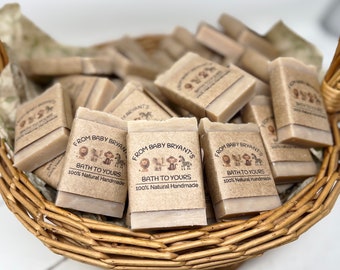 Safari Theme Baby Shower Soap Favors, Homemade Soap Favors for Baby Shower, Zero Waste Bulk Favors for Party, Mini Guest Soaps, Animals