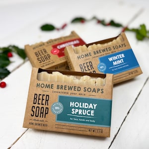Beer Soap Gift Set for Christmas, Beer Lover Gifts, Gifts for Her, Gifts for Men, Homemade Soap, Beer Soap, Stocking Stuffers Gifts Handmade