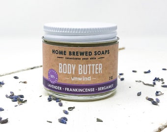 Manteca corporal Unwind, loción corporal, loción de manteca de karité, mantecas corporales para la piel, manteca corporal cítrica, manteca corporal natural, regalos para niñas