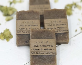 Wedding Favors for Guests, Beer Soap Wedding Favors, Soap Favors, Rustic Wedding Favor, Kraft Wedding Favor, Love is Brewing, Barn Wedding