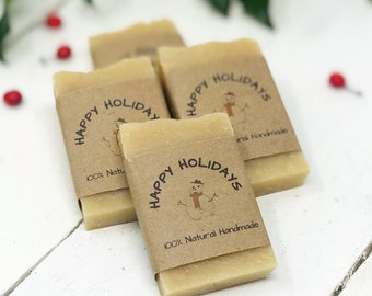 Snowman Party Favors for Christmas, Soap Favors for Party, Soap Gift, Guest Soap, Holiday Gifts for Guests, Favors for Party, Vegan Soap