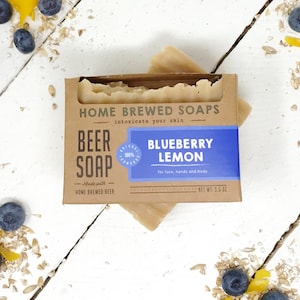 Handmade Soap, Made in USA,  Zero Waste Vegan Soap Bar,All Natural Soap Gift for Her, Palm Free Soap, Rustic Soap, Beer Soap, Soaps Body