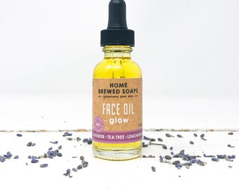 Aceite facial, aceite facial hidratante natural, regalo de aceite facial natural para ella, humectante facial para mujeres, aceite facial nutritivo, aceite de lavanda, aceite facial