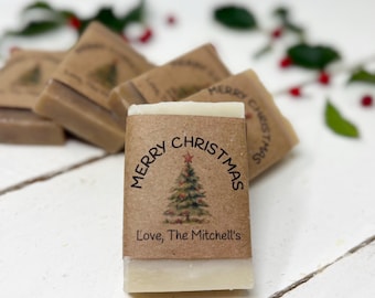 Holiday Party Favors for Christmas, Soap Favors for Party, Soap Gift, Guest Soap, Holiday Gifts for Guests, Favors for Party, Vegan Soap