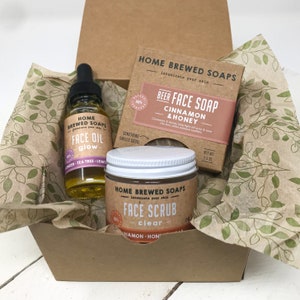 Self Care Natural Skincare Set, Natural Acne Facial Care, Soap for Acne, Facial Scrub, Face Oil, Sugar Scrub, Natural Face Care, Face Wash,