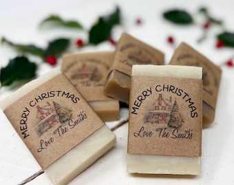 Holiday Party Favors for Christmas, Soap Favors for Party, Soap Gift, Guest Soap, Holiday Gifts for Guests, Favors for Party, Vegan Soap