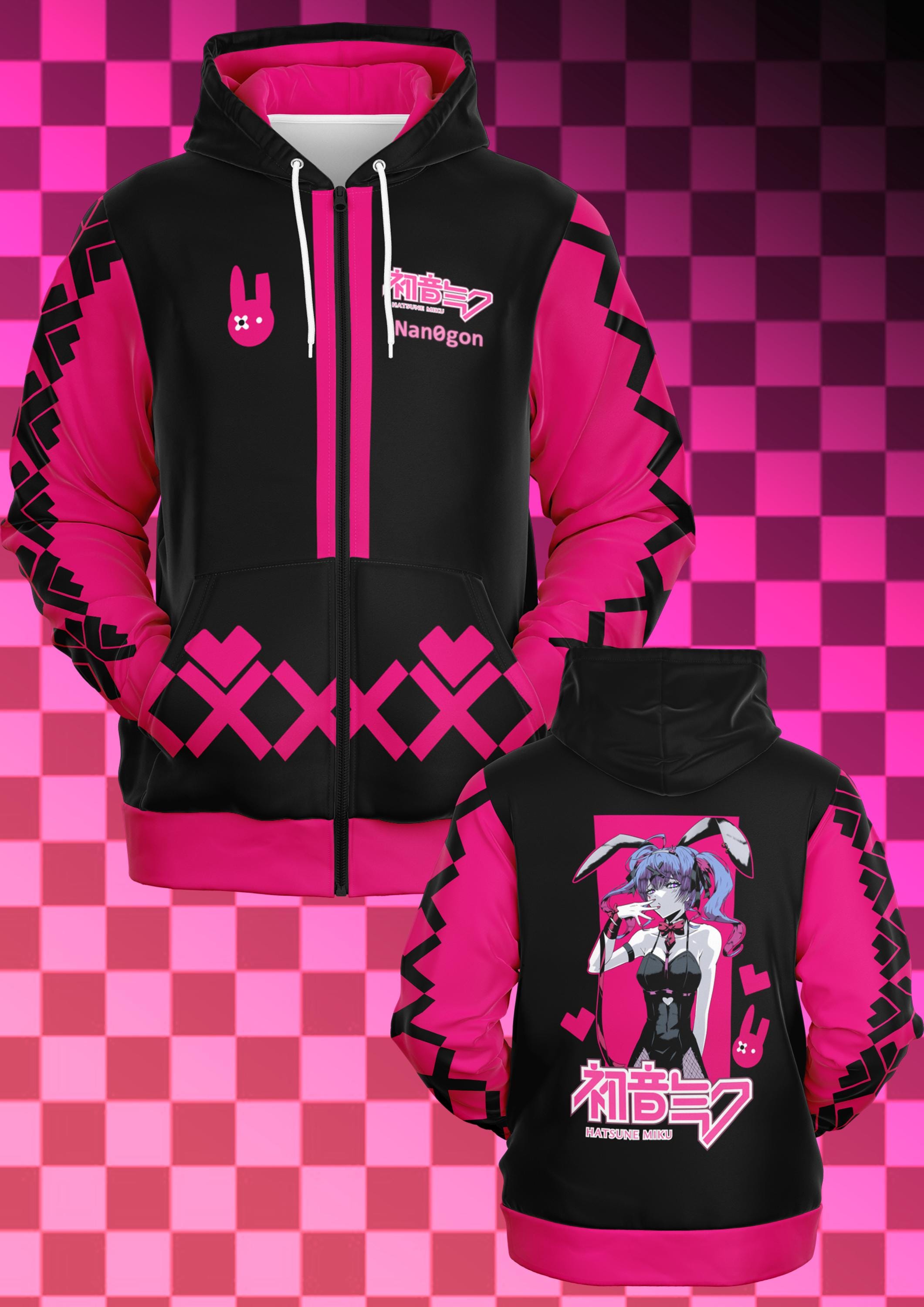 Rabbit Hole Miku - Zip-up Hoodie - Etsy