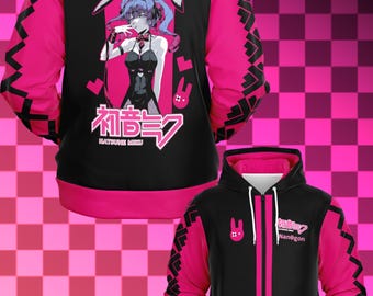 Rabbit Hole Miku - Zip-up Hoodie - Etsy
