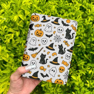 Halloween Pumpkin Ghost Black Cat Kindle Paperwhite 12th Gen 2024 Case, Paperwhite 2021 6.8&quot; Cover, Kobo Clara Case,Spooky Cute Gift for Her